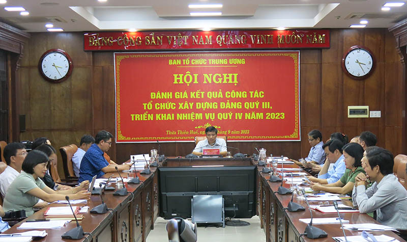 Hội nghị giao ban trực tuyến toàn quốc Ngành Tổ chức xây dựng Đảng quý III năm 2023